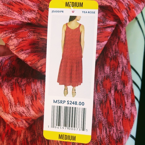 NWT $248 JOIE TEA ROSE MAXI PRAIRIE BOHO COTTON SUMMER LINED COMFY DRESS MEDIUM - Picture 7 of 11